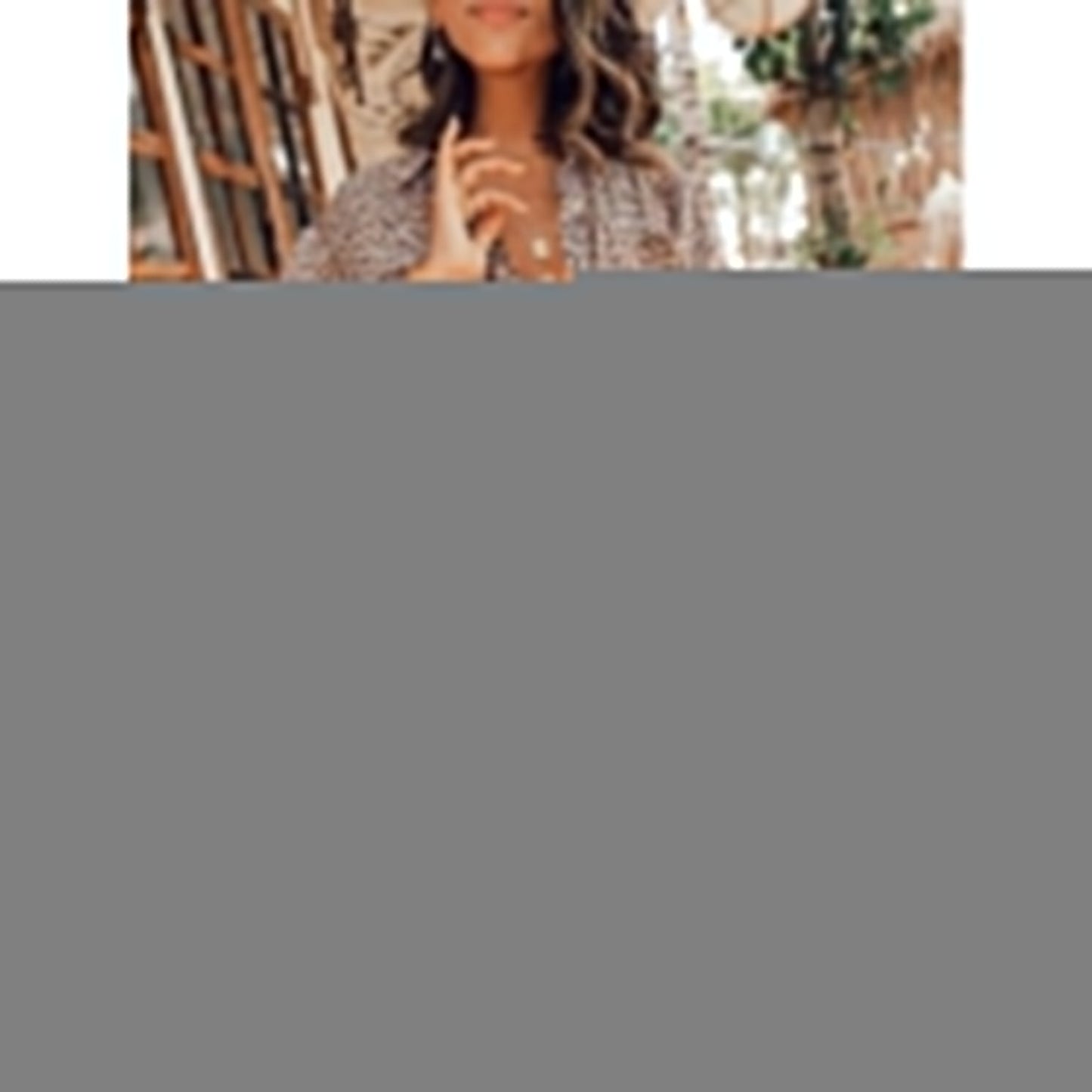 Women's Casual Leopard Print Shirt Dress